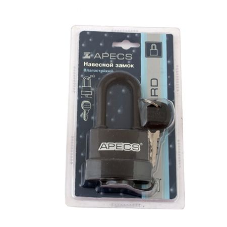 В упаковке - Замок навесной Apecs PDR-50-55-L