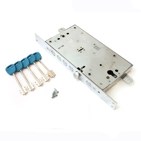 Замок врезной сувальдный KALE KILIT 456L-85+120BS63-CP-5KEY-(w/o SP, w/o Ros)-WB 456L0000002