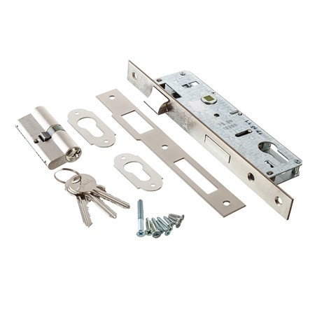 Замок врезной KALE KILIT 153-85BS35-23NP-GNC68-3KEY-(SP,Ros)-STB 15335000003