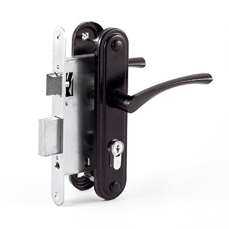 Замок врезной Омега-ЗВ7 (черный)