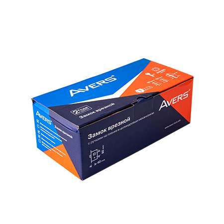 В упаковке - Замок врезной Avers 1323/70-AB