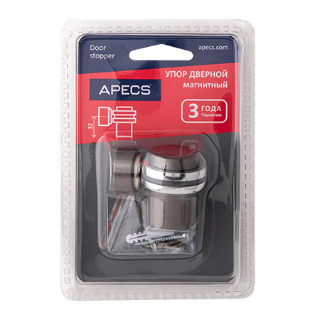 В упаковке - Упор дверной Apecs DS-2762-M-GRF