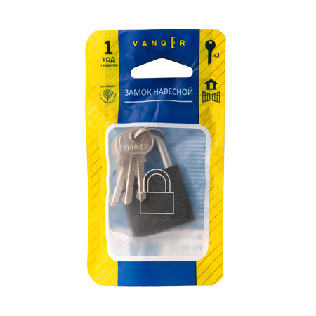 В упаковке - Замок навесной Vanger PD-01-32