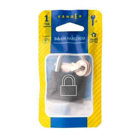 В упаковке - Замок навесной Vanger PD-01-38