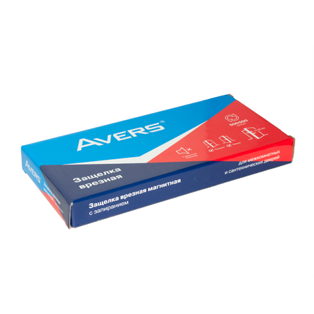 В упаковке - Защёлка врезная Avers 5300-MC-WC-BN