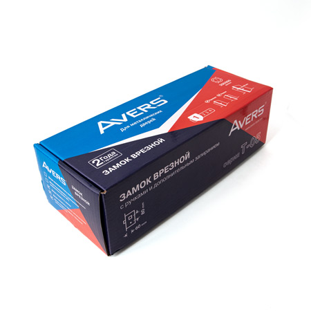 В упаковке - Замок врезной Avers T-0523-C-CR-R