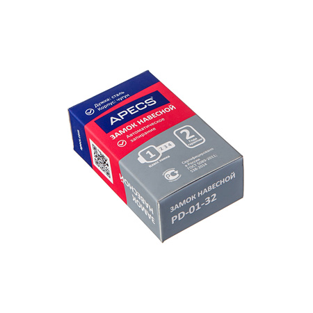 В упаковке - Замок навесной Apecs PD-01-32