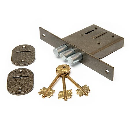 Замок врезной БИФ-0010-2*3-ЛК (без планки)