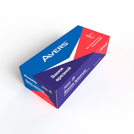 В упаковке - Замок врезной сувальдный Avers ЗВ9-4-1-4 (белый)