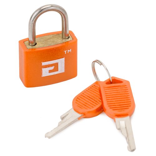 Замок навесной АЛЛЮР ВС1Л-20 ОРАНЖЕВЫЙ d=2,8мм для чемоданов