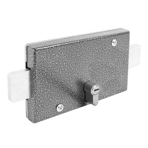 Замок накладной тяж.АЛЛЮР ЗГЦ серебро (аналог ЗГЦ, ЗНЦ Сельмаш)