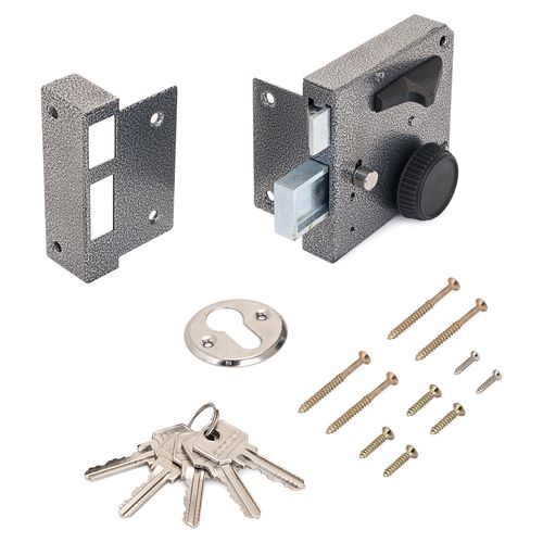 В упаковке - Замок накладной АЛЛЮР ЗН3А (П) (аналог ЗН3А-1, ЗНШ Пенза)