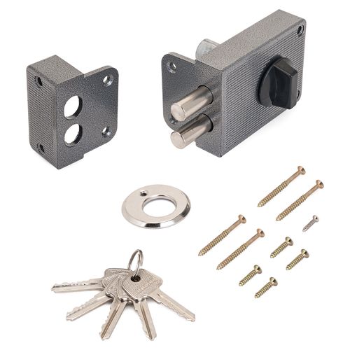 В упаковке - Замок накладной АЛЛЮР ЗН 1-3А (аналог ЗН1-3А К-Уральский)