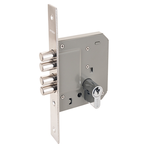 В упаковке - Замок врезной б/руч АЛЛЮР 189-4A CP (с цил.мех. 5кл.)