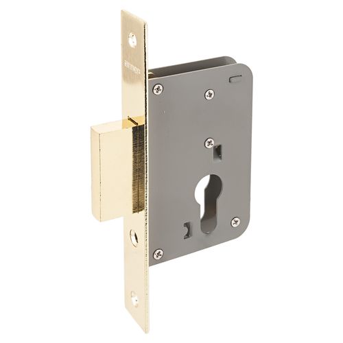 В упаковке - Замок врезной б/руч АЛЛЮР 6040 PB без цил.мех.