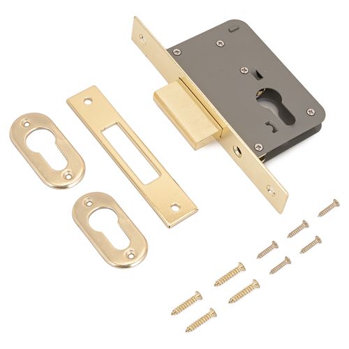 Замок врезной б/руч АЛЛЮР 6040 PB без цил.мех.