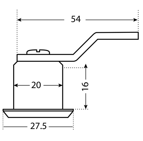 В упаковке - Замок для электрощитовых АЛЛЮР 705 В под ф-образный ключ черный без ключей