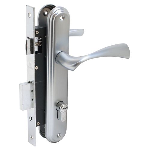 Замок врезной с/руч БУЛАТ ЗВ4-1.03.07 НОМОС титан  5 перф.кл.