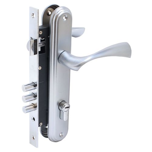 Замок врезной с/руч БУЛАТ ЗВ4-3.03.07 НОМОС титан  5 перф.кл.