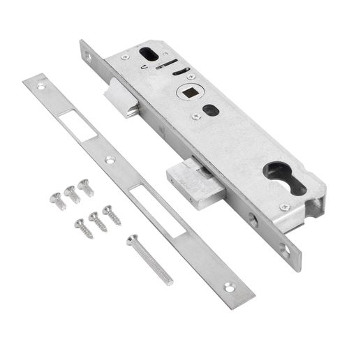 Замок врезной узкопроф. БУЛАТ  ЗВ 4-1.30.92.16.08 нерж. сталь 30мм с/о, под ц/м, м/о 92мм