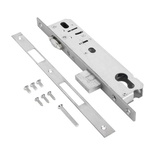 Замок врезной узкопроф. БУЛАТ  ЗВ 5-1.25.00.16.08 нерж. сталь 25мм рол.зщ с/о, под ц/м