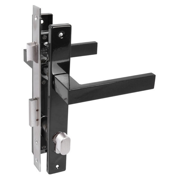 Замок врезной узкопроф. с/руч СТАНДАРТ 8520.02.9005 черный, ключ-вертушка