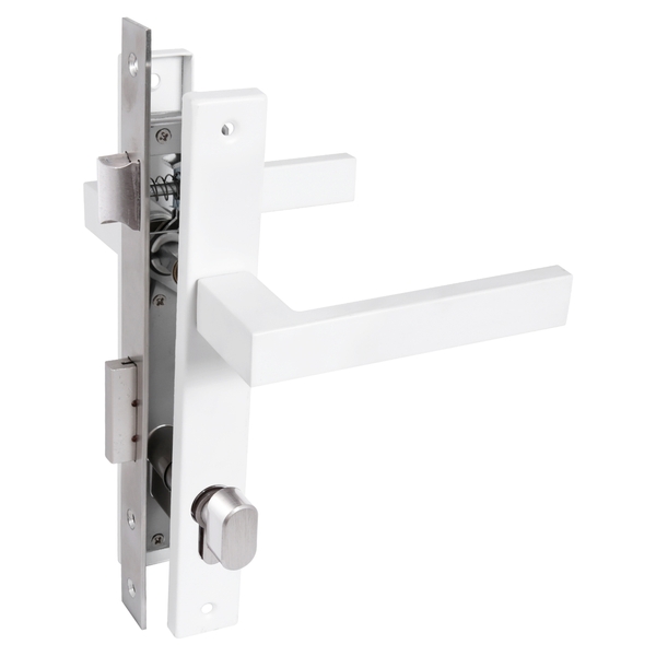 Замок врезной узкопроф. с/руч СТАНДАРТ 8520.02.9016 белый, ключ-вертушка