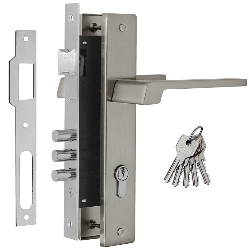 Замок врез. N111-85 М (матовый ниель)  НОРА-М