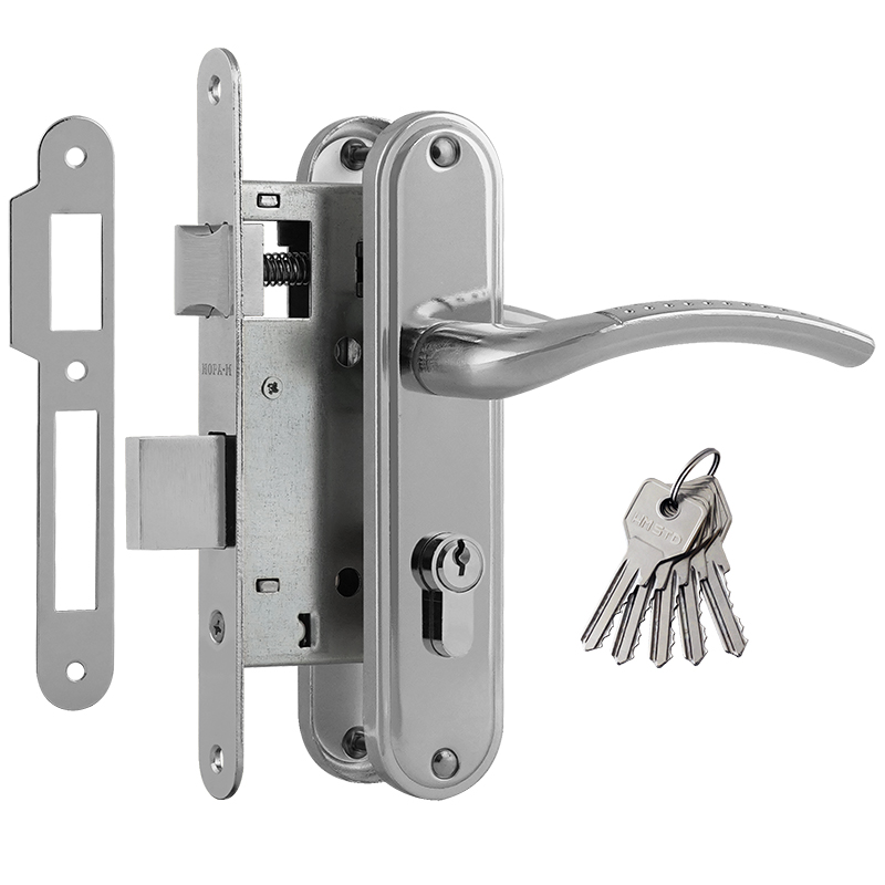 Замок врезной 796К-55 мм (хром)  НОРА-М