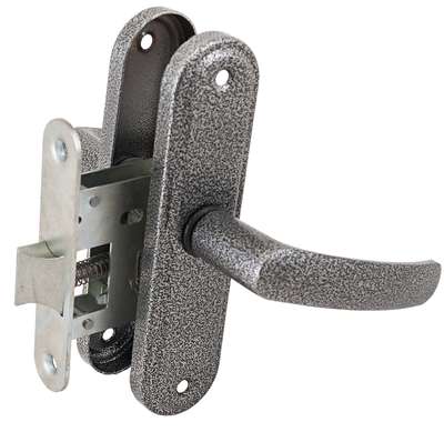 Защелка врезная ЗЩ1-45А Серебро антик      Абсолют