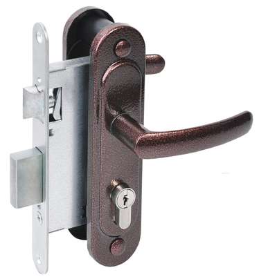 Замок врезной ЗВ4.2-08 ПРОФИ Медь антик  Абсолют