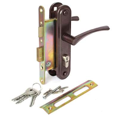 Замок врезной ЗВ4-3/07 Медь антик  Абсолют