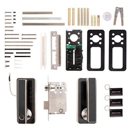 В упаковке - Замок электронный Apecs X-Code H11B-(lock 72/50)-NIS/BL