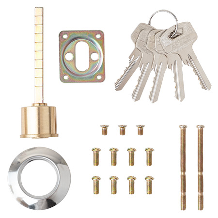 В упаковке - Замок накладной электромеханический Apecs ERL-2369-GR-R