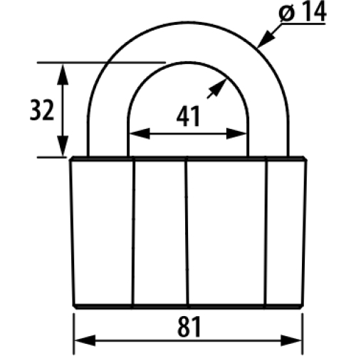 В упаковке - Замок навесной Чаз-ВС2А