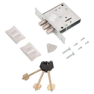 Замок Эльбор REX 1,5 врезной (аналог Кремень 1.04.06)