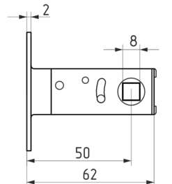 В упаковке - Защ.дверная магнит. С-50М (белый)  НОРА-М
