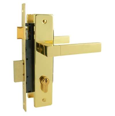 Замок врезной N109-70 Л (золото)  НОРА-М