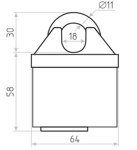 В упаковке - Замок навесной всепогодный ЗНВ-710-65 (3кл.) НОРА-М