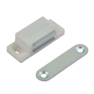 Защелка магнитная №4 (42мм) (белая) НОРА-М