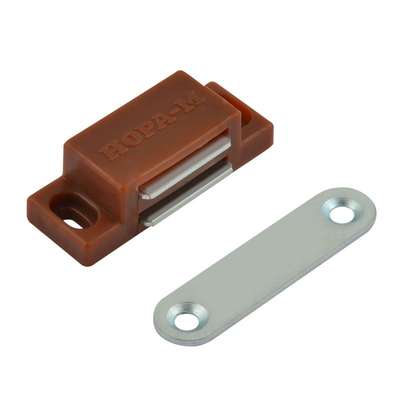 Защелка магнитная №4 (42мм) (коричневая) НОРА-М