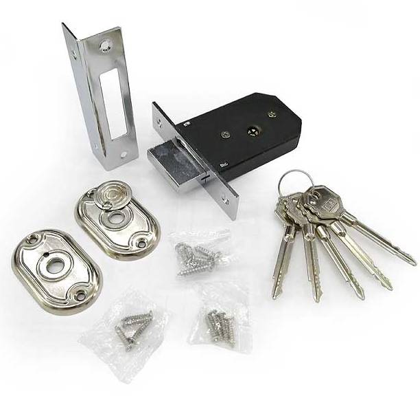 В упаковке - Замок врезной Tommy (FADELI) 105/5 кл/крест.