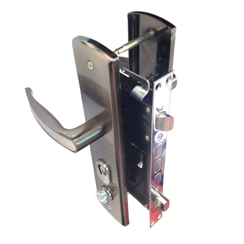 Замок врезной СК 411A-СОМ-R правый кит.двери, с цил.мех.  (автомат)