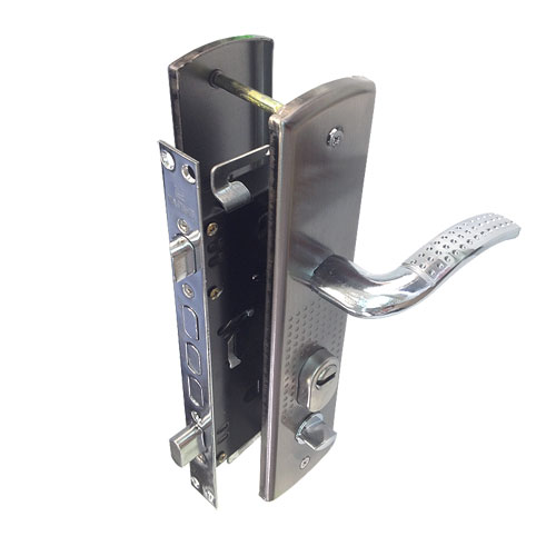 Замок врезной СК 412A-СОМ-L левый кит.двери, с цил.мех. (автомат)