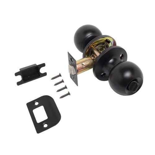 Защёлка СТАНДАРТ 607 ВК BL мат.черный фикс