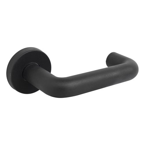 В упаковке - Комплект ручек СТАНДАРТ 0203 (60-100)/R01 BLACK (черный) с круглой накладкой под цил.мех.