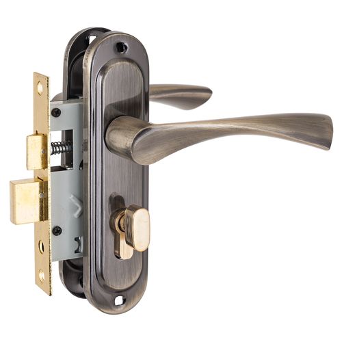 Замок врезной с/руч СТАНДАРТ 103/50В AB старая бронза  (кл/вертушка)