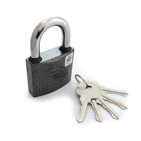 Замок навесной TS1 60 автомат, 5 анг.ключей