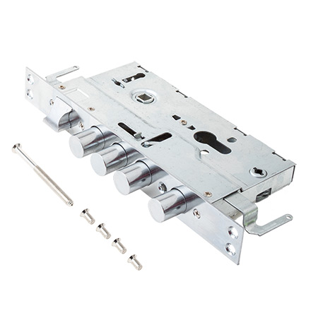 Замок врезной для кит.мет.дверей Vanger T-1-08А-В-CR (кругл.риг.)