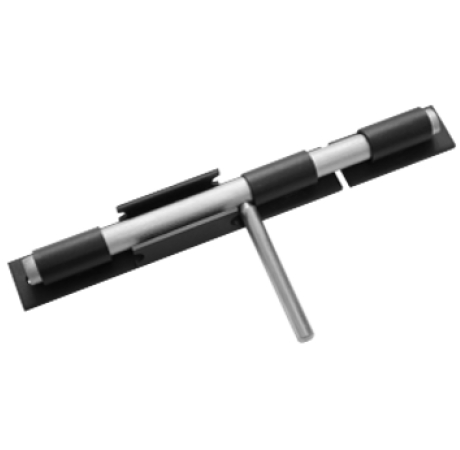 Засов ДОБРЫНЯ 300 мм черный d-20мм  Домарт